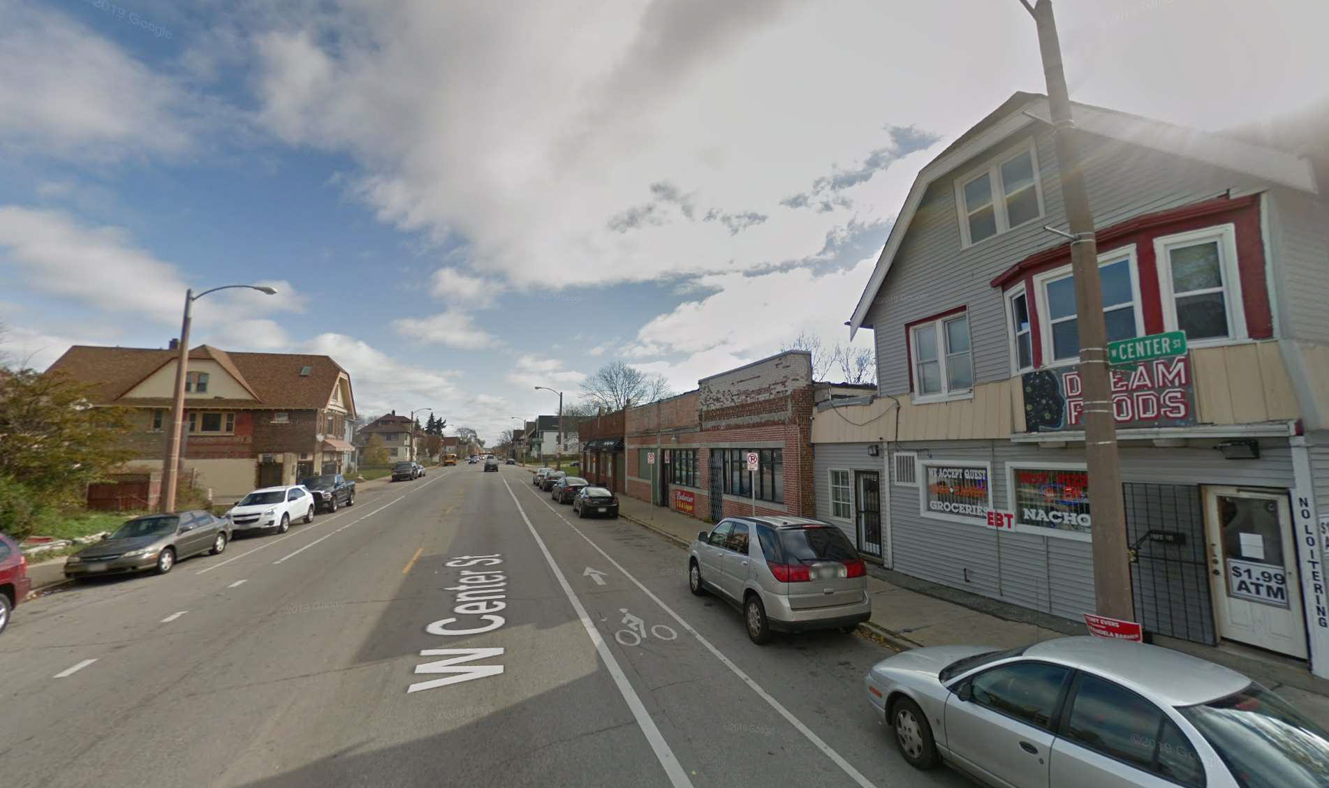 street view of very low opportunity neighborhood in Milwaukee